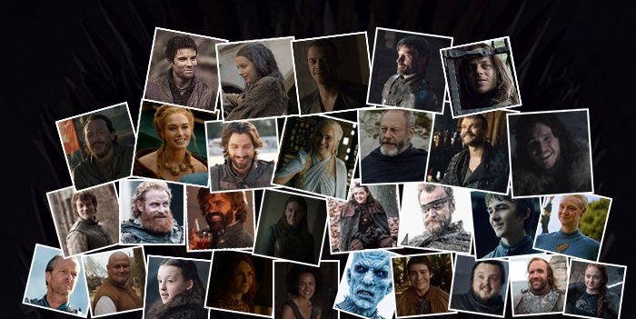 Infographic: Our 'Favorite' Characters in Game of Thrones